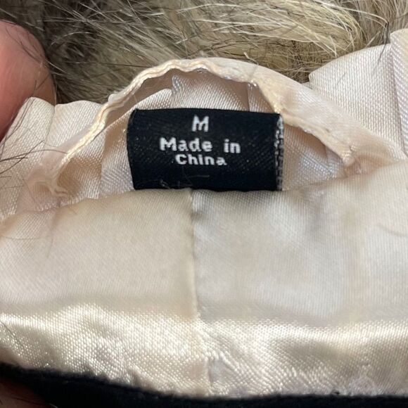 Pamela McCoy Brown/Tan/Cream Faux Fur Front Zip Side Slit Pocket Vest Sz M - Picture 5 of 8